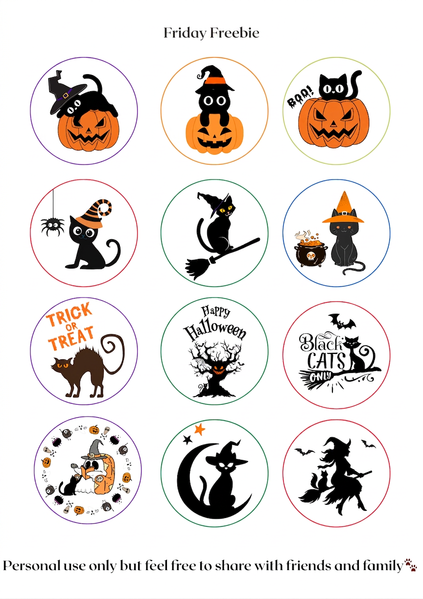 Freebie friday sticker sheet A4